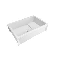 PROFLO 36" X 24" Floor Mounted Mop Service Sink with Integral Drain White PFMB3624S