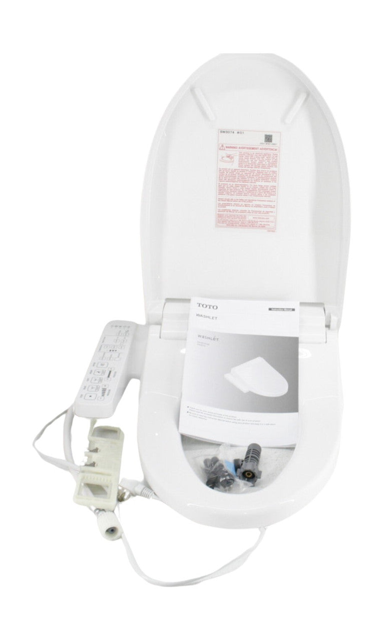 TOTO C2 Elongated Soft Close Bidet Seat Cotton White SW3074 #1