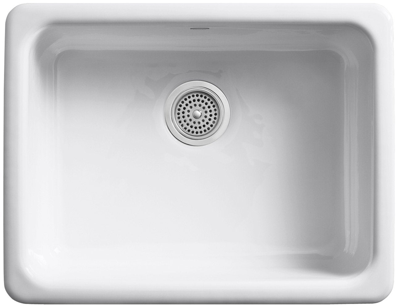 Kohler Iron/Tones 24-1/4" Undermount Single Basin Enameled Cast Iron Bar Sink White K-6585-0