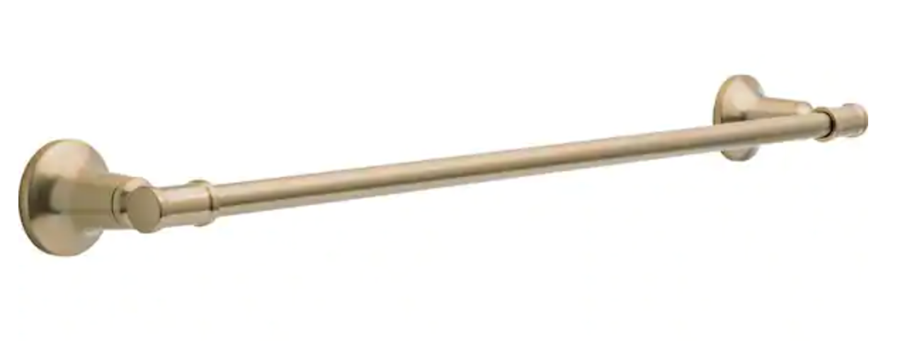 Chamberlain 24 in. Wall Mount Towel Bar Bath Hardware Accessory in Champagne Bronze CML24-CZ