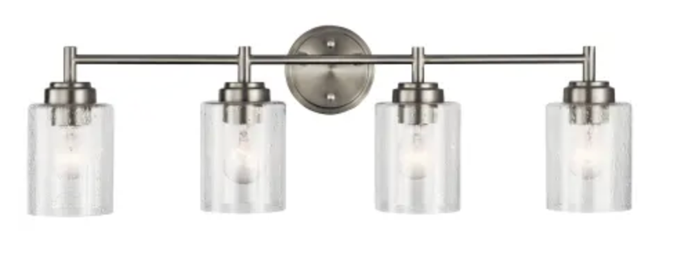 Kichler Winslow 4 Light 30" Wide Vanity Light Brushed Nickel 45887NI