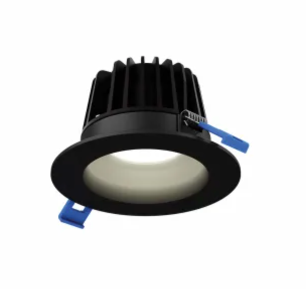 DALS Lighting Edge 4" Selectable Color Temperature LED Indoor/Outdoor Recessed Round Gimbal Trim Black RGR4-CC-BK