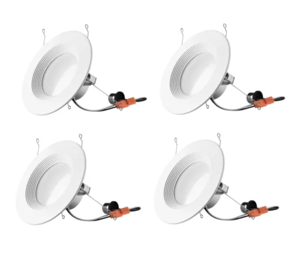 Elegant Lighting 6" Light LED Retrofit Ceiling Light - 2700K - Pack of 4 Matte White RN61527RF-4PK