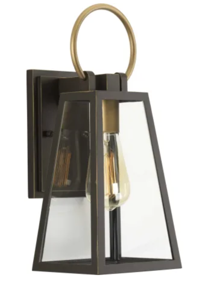 Progress Lighting Barnett Single Light 15-1/8" Tall Outdoor Wall Sconce Antique Bronze P560077-020