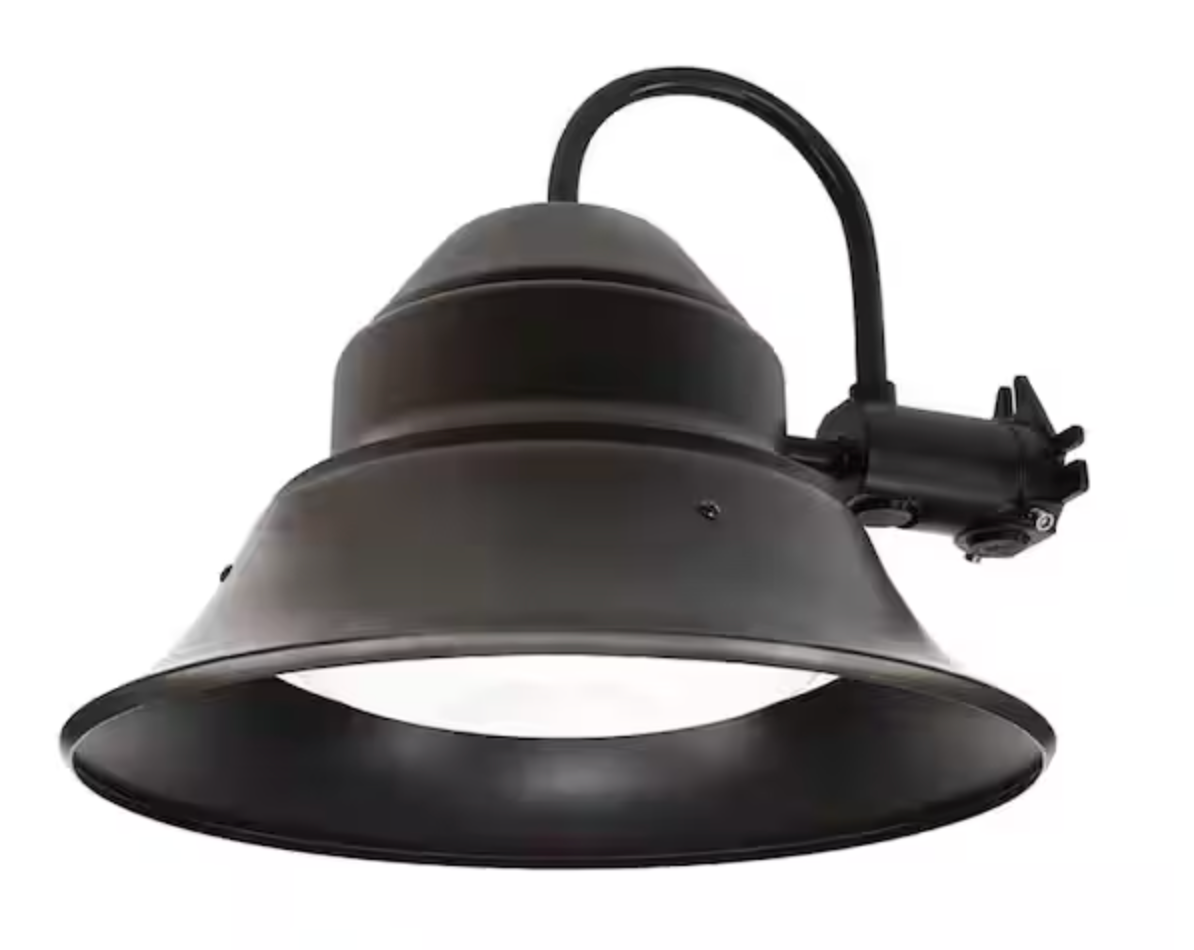 Commercial Electric 3500 Lumen Integrated LED Bronze Dusk to Dawn Area Floodlight, 4000K S13YWM840DDBZHD