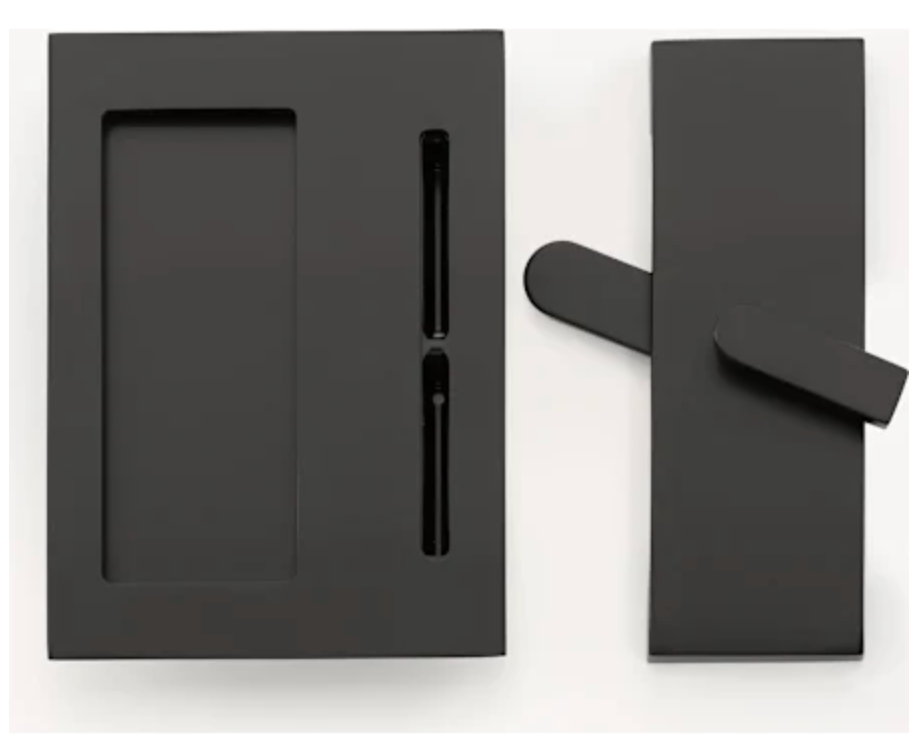 Emtek Modern Rectangular Surface Jamb Mounted Privacy Lock with Flush Pull and Integrated Strike for Barn Doors Flat Black 222202US19