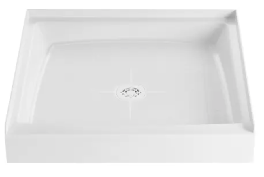 PROFLO Morenci 34" x 34" Square Shower Base with Single Threshold and Center Drain White PFSB3434WH