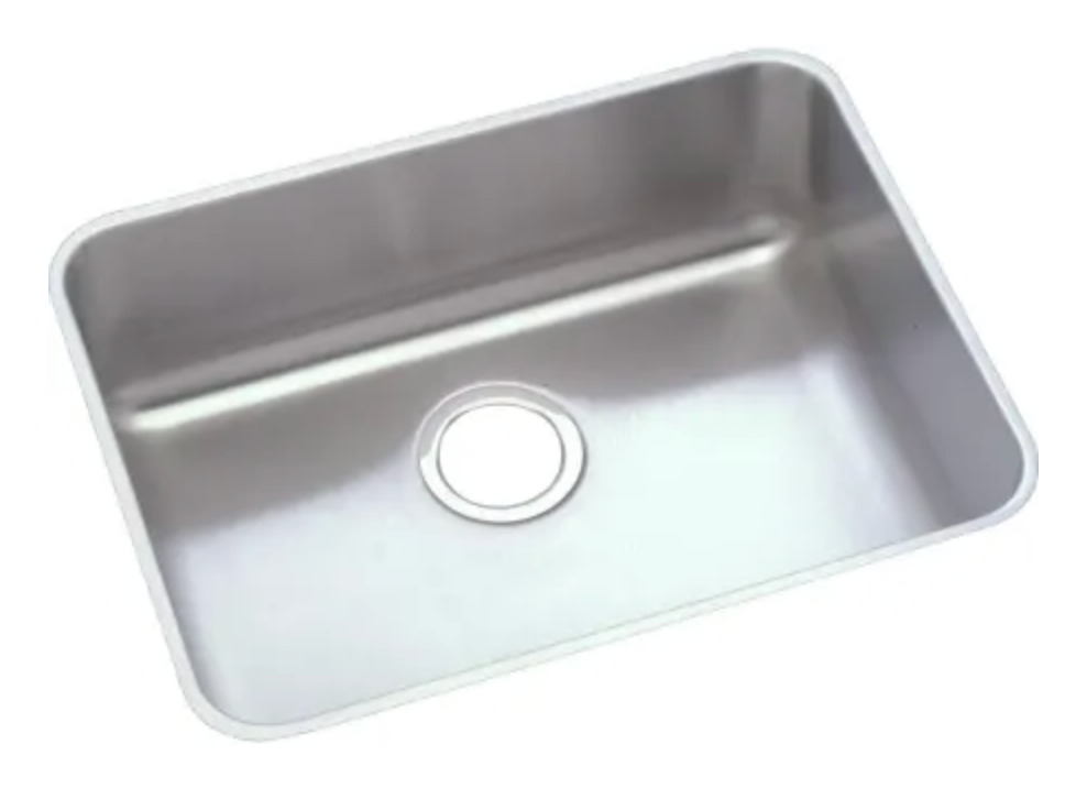 Elkay Lustertone 21-1/2" Undermount Single Basin Stainless Steel Kitchen Sink ELUH191612