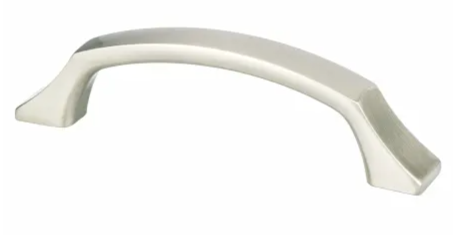 Berenson Epoch Edge 3-3/4 Inch Center to Center Handle Arched Cabinet Handle / Drawer Pull 1206-1BPN-P