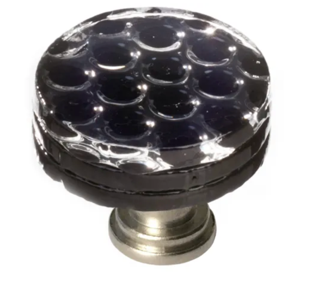 Sietto Texture 1-1/4 Inch Mushroom Cabinet Knob Satin Nickel R-902-SN