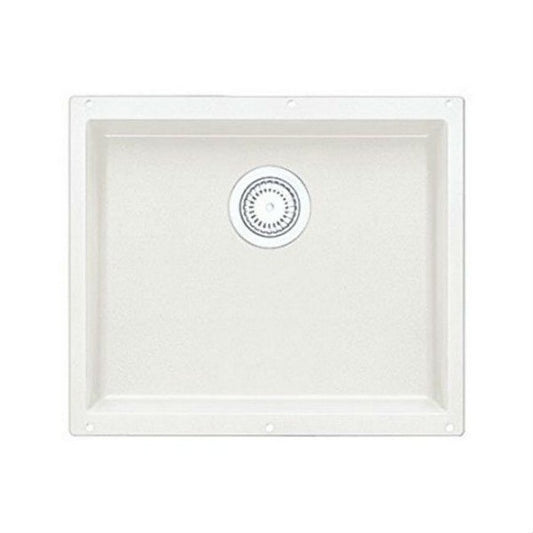 Blanco Precis 20-7/8" Undermount Single Basin SILGRANIT Kitchen Sink White 513426