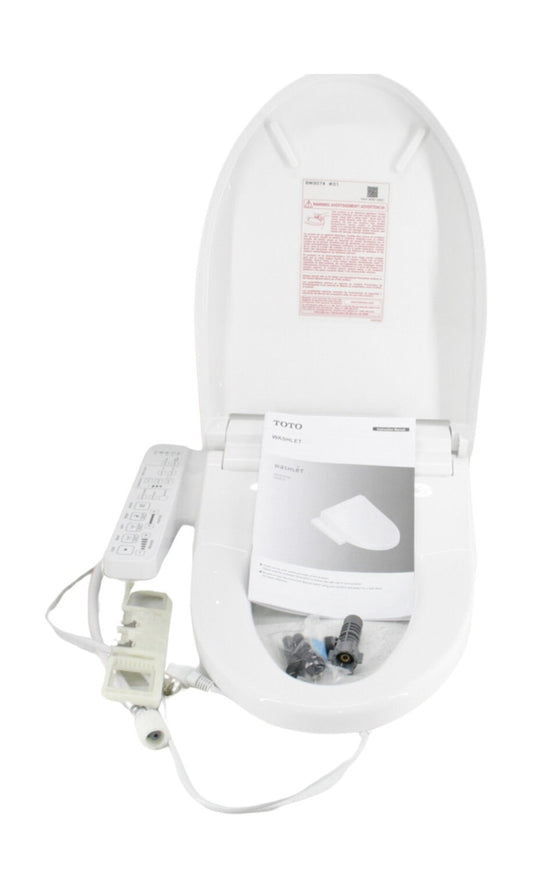 TOTO C2 Elongated Soft Close Bidet Seat Cotton White SW3074 #1