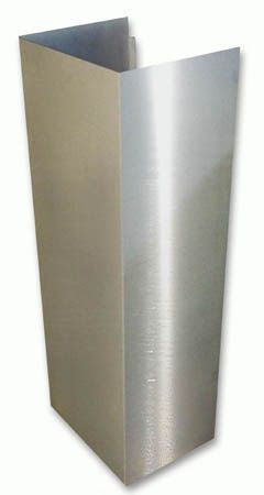Zephyr Duct Cover Extension for Roma Series Island Range Hoods Z1C-01RM