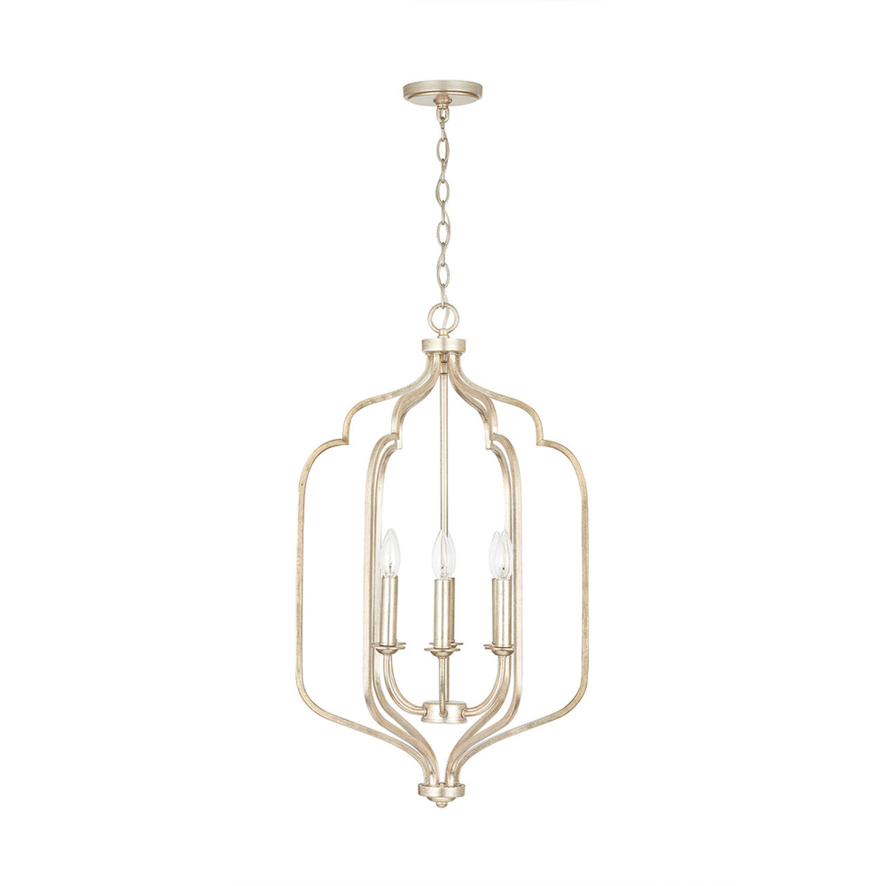 Capital Lighting Ophelia 6 Light 18" Wide Taper Candle Pendant Winter Gold 538761WG