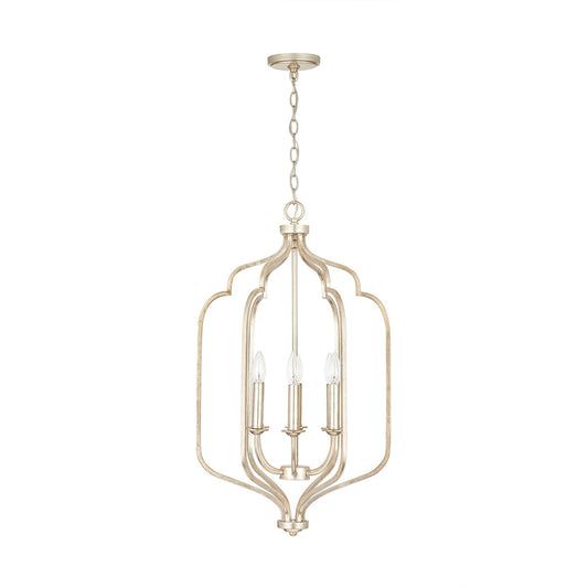 Capital Lighting Ophelia 6 Light 18" Wide Taper Candle Pendant Winter Gold 538761WG