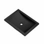 Native Trails NativeStone 20-3/4" Rectangular Concrete Undermount Bathroom Sink Charcoal NSL2014-C