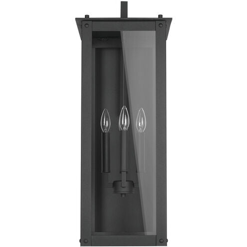 Capital Lighting Hunt 4 Light 29" Tall Outdoor Wall Sconce Black 934641BK