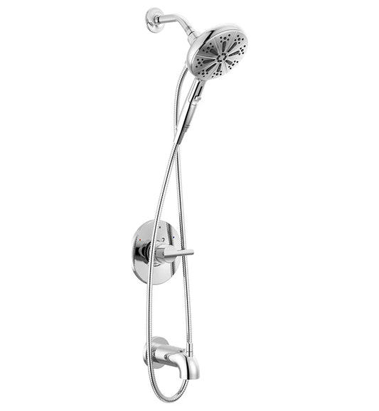 Delta Nicoli Monitor 14 Series Tub and Shower Trim Package with 1.75 GPM Multi Function Hand Shower Chrome 144749-HS