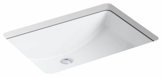 Kohler Ladena 23-1/4" Undermount Bathroom Sink with Overflow White K-2215-0