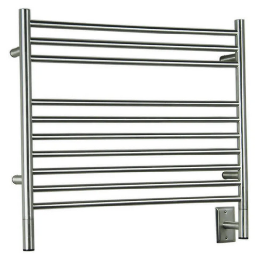 Amba Jeeves 30-1/4" W x 27-3/4" H 115 V Hardwired Stainless Steel Towel Warmer Brushed Nickel KSB