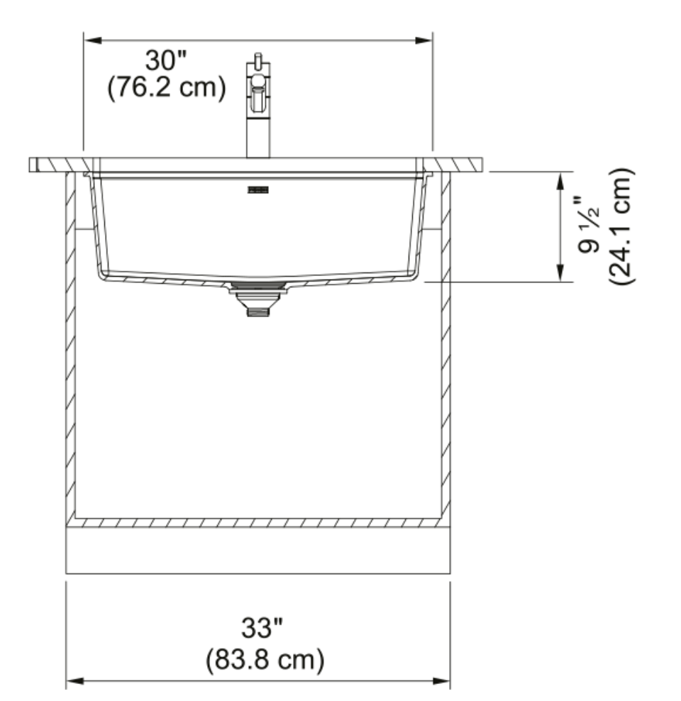 Franke Maris 30" Undermount Single Basin Granite Kitchen Sink with Sanitized Treatment Technology Polar White MAG11028-PWT