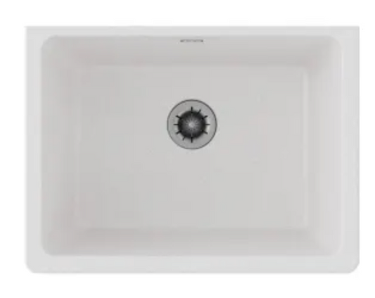 Elkay Quartz Classic 25" Undermount Single Basin Quartz Laundry Sink White ELGU251912PDWH0