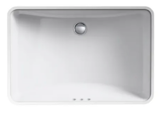 Kohler Ladena 22-7/8" Undermount Bathroom Sink with Overflow White K-2215-0