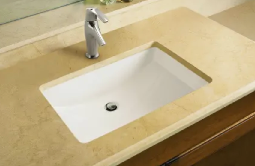Kohler Ladena 22-7/8" Undermount Bathroom Sink with Overflow White K-2215-0