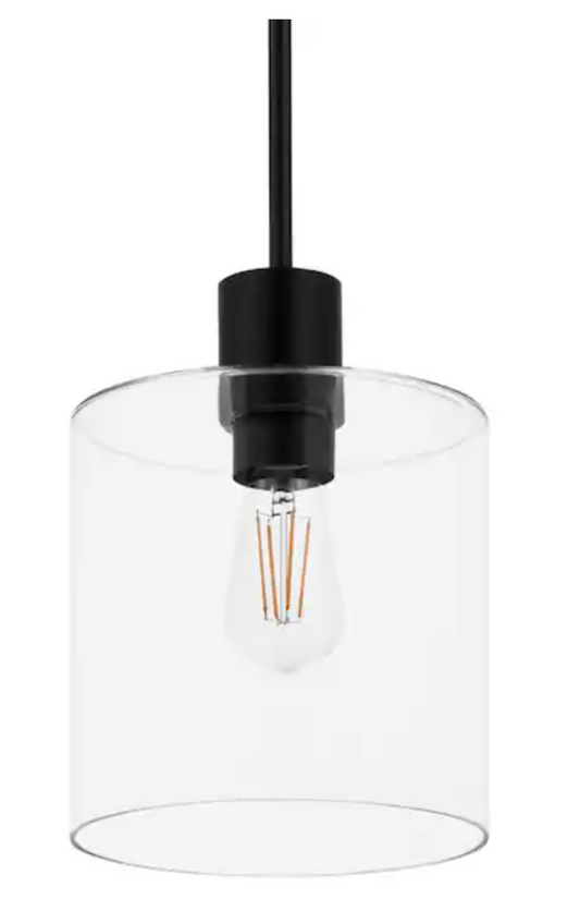 Sutton Place 1-Light Matte Black Pendant 65158