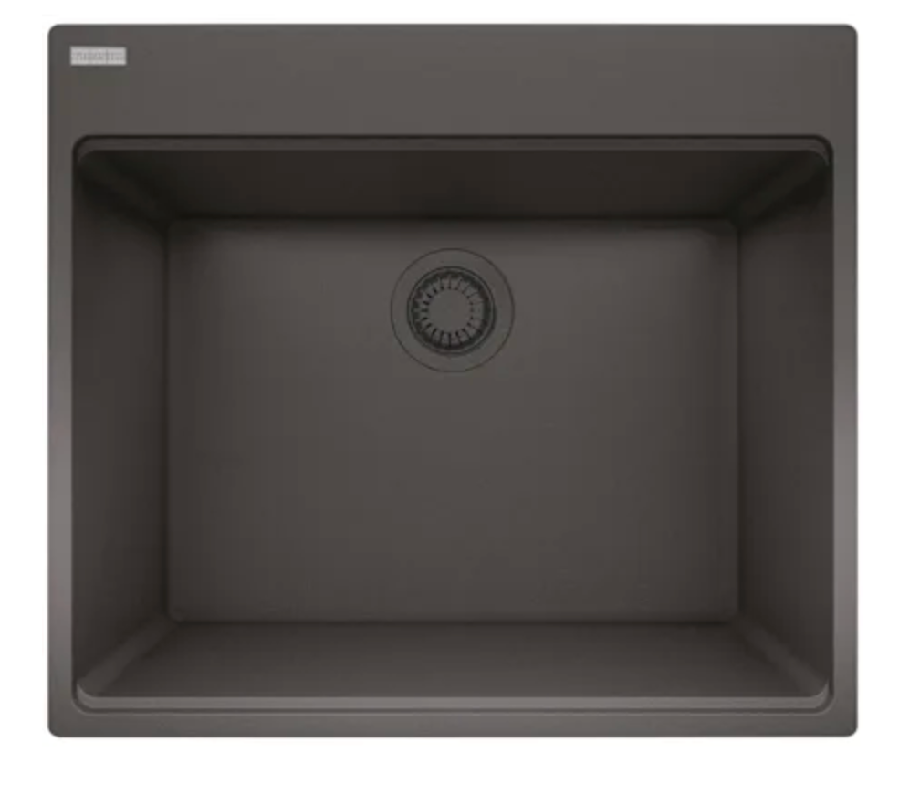 Franke Maris 25" Drop In / Undermount Single Basin Granite Utility Sink Slate Grey MAG61023L-SLG