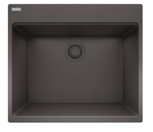 Franke Maris 25" Drop In / Undermount Single Basin Granite Utility Sink Slate Grey MAG61023L-SLG