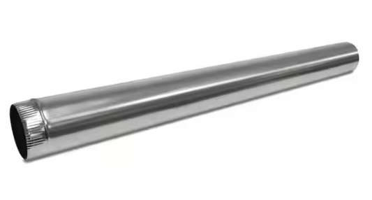 Master Flow 4 in. x 5 ft. Round Metal Duct Pipe CP4X60