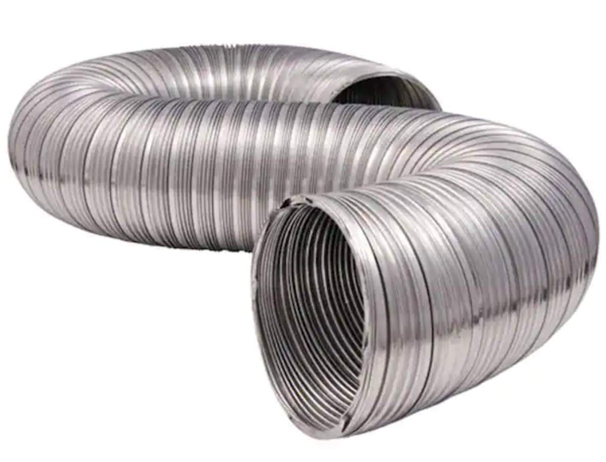 Everbilt 4 in. x 8 ft. Heavy-Duty Semi-Rigid Aluminum Duct MFX48ULXHD12