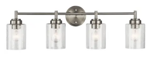 Kichler Winslow 4 Light 30" Wide Vanity Light Brushed Nickel 45887NI