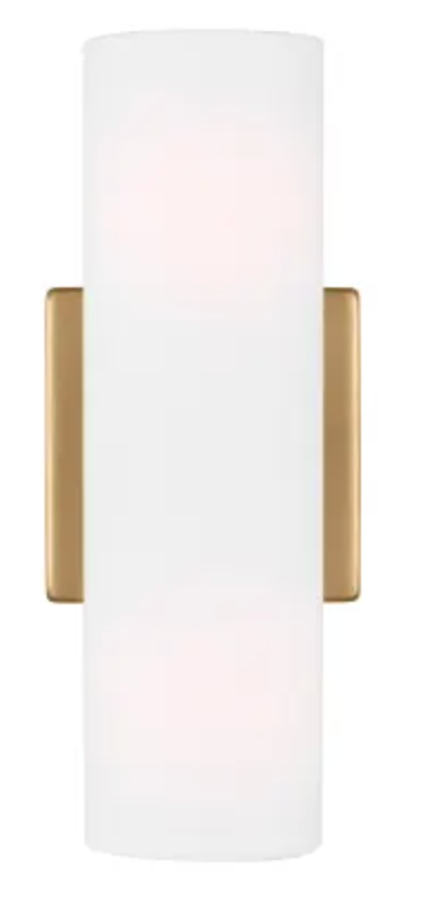 Visual Comfort Capalino 2-Light Medium Sconce by Drew & Jonathan Satin Brass DJW1022SB