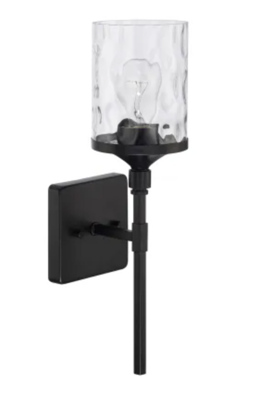 Capital Lighting Colton 17" Tall Bathroom Sconce Matte Black 628811MB-451