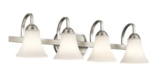 Kichler Keiran 30" Wide 4-Bulb Bathroom Fixture Brushed Nickel 45514NI
