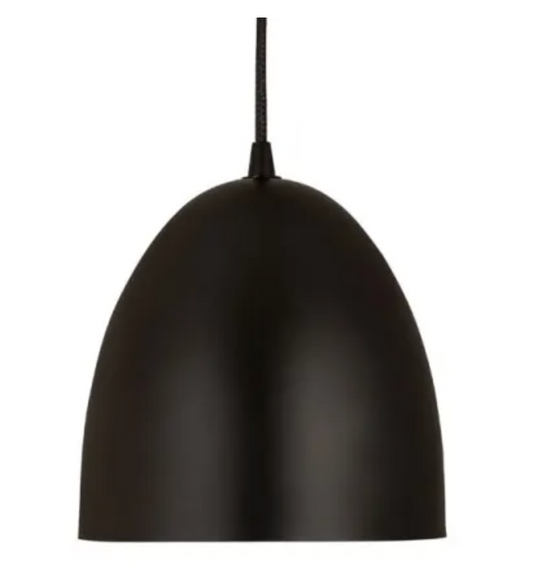 Z-Lite Z Studio Dome Pendant 9.5" Wide Mini Pendant Matte Black 6012P9-SBK
