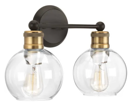 Progress Lighting Hansford 2 Light 7" Wide Bathroom Vanity Light Antique Bronze P300050-020