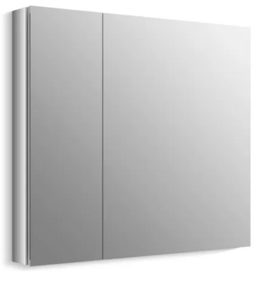 Kohler Verdera 34" W x 30" H Aluminum Medicine Cabinet with Reversible Hinges Standard Cabinet K-99008-NA
