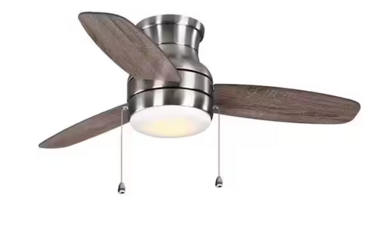 Home Decorators Collection Ashby Park 44 in. White Color Changing Integrated LED Brushed Nickel Ceiling Fan with Light Kit and 3 Reversible Blades 59244