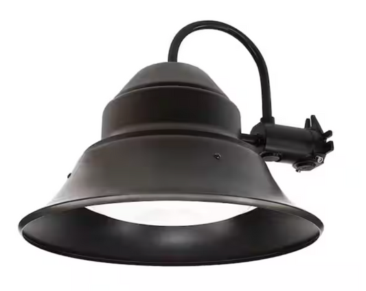 Commercial Electric 3500 Lumen Integrated LED Bronze Dusk to Dawn Area Floodlight, 4000K S13YWM840DDBZHD
