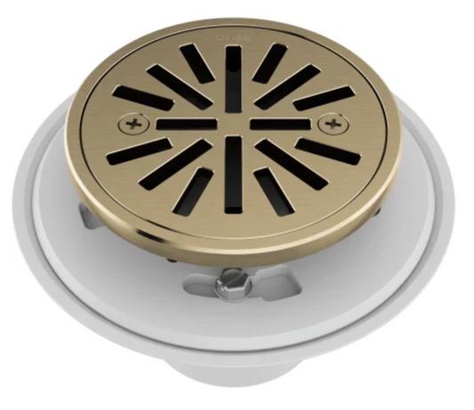 Delta 4" Tile-In Round Shower Drain Champagne Bronze DT061411-CZ