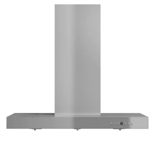 ZLINE 120 - 400 CFM 36 Inch Wide Wall Mounted Range Hood with Convertible Ventilation and Baffle Filters KECRN-36