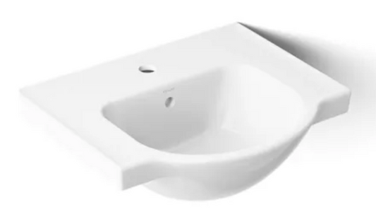 Kohler Veer 21" Pedestal Bathroom Sink with One Hole Drilled and Overflow K-5247-1-0