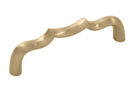 Belwith Keeler Trellis 3-3/4" Center to Center Designer Scalloped Arch Cabinet Handle / Drawer Pull Champagne Bronze B076140-CBZ