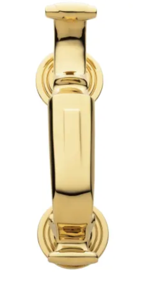 Baldwin S Style Curved Solid Brass Door Knocker Lifetime Polished Brass 0113003