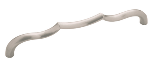 Belwith Keeler Trellis 7-9/16" Center to Center Designer Scalloped Arch Cabinet Handle / Drawer Pull Satin Nickel B076143-SN