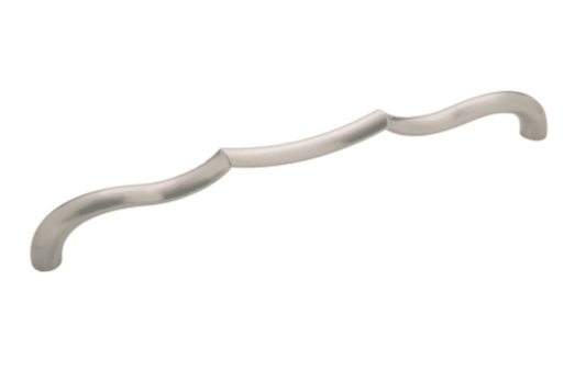 Belwith Keeler Trellis 8-13/16" Center to Center Designer Scalloped Arch Cabinet Handle / Drawer Pull Satin Nickel B076144-SN