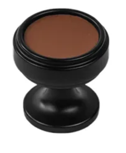 Belwith Keeler Reserve 1-1/4" Round Luxury Leather Cabinet Knob / Drawer Knob Matte Black / Brown Leather B077977LRMB